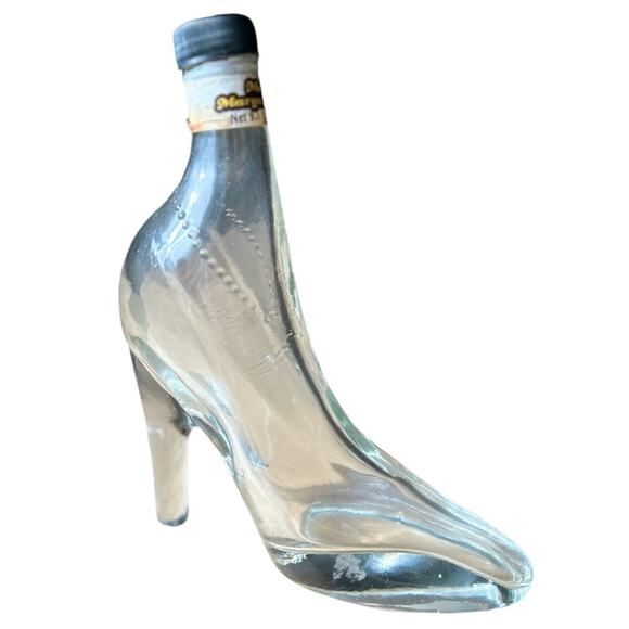 Glass High Heel Stiletto Decanter Bottle with Stopper - Picture 1 of 6